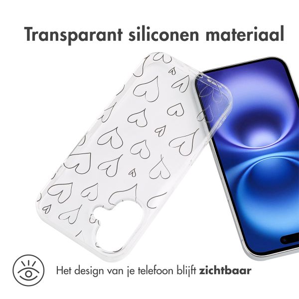 imoshion Design hoesje Apple iPhone 16 - Hearts