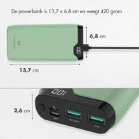 imoshion Powerbank 20.000 mAh - Quick Charge en Power Delivery - Groen