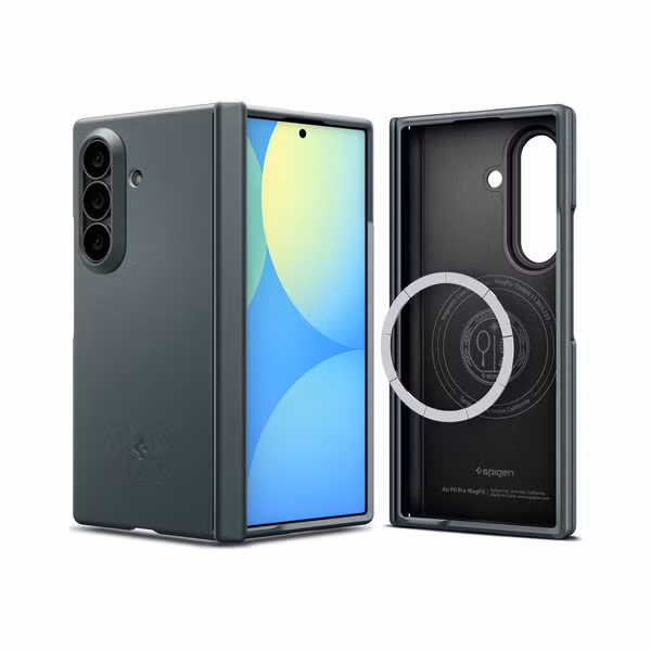 Spigen Air Fit Pro Mag Fit Backcover Samsung Galaxy Z Fold 8 - Abyss Green
