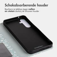 imoshion Design Bookcase Samsung Galaxy A55 - Smoke Green Flowers