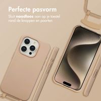 imoshion Color Backcover met afneembaar koord MagSafe Apple iPhone 15 Pro - Nude