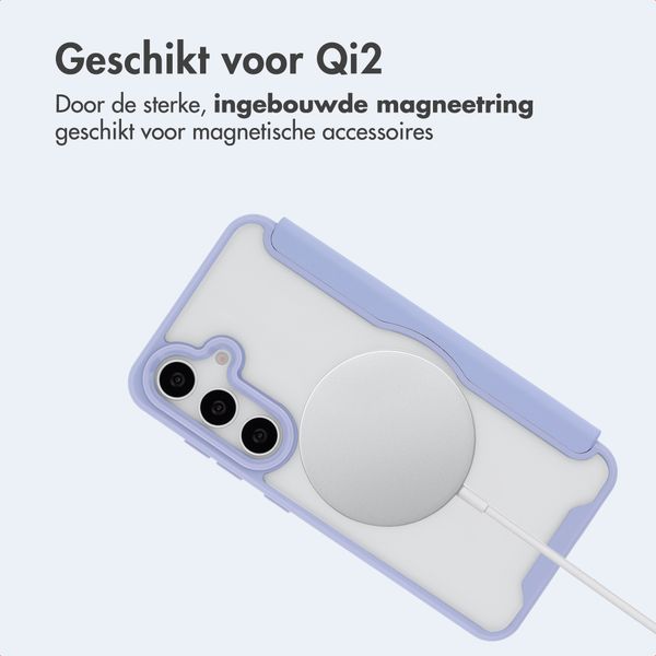 imoshion Transparante Bookcase met MagSafe Samsung Galaxy S25 / S24 - Lila