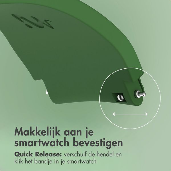imoshion Flexibel Siliconen bandje - Universeel 20 mm aansluiting - Donkergroen