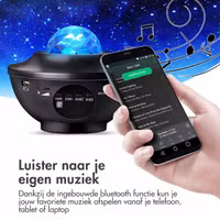 imoshion Sterrenprojector - Sterrenhemel - 10 lichtstanden - Zwart