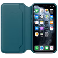 Apple Leather Folio Bookcase Apple iPhone 11 Pro - Peacock