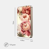 Selencia Vivid Powerbank 5.000 mAh - Draadloze Powerbank - Geschikt voor MagSafe en Qi - Desert Gold / Vintage Peony
