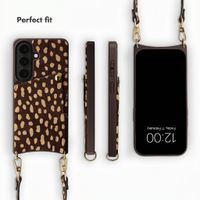Selencia Nova Real Leather Back Cover with Card Holder Samsung Galaxy S26 - Fawn Chic