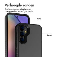 Accezz Rugged Frosted Backcover Samsung Galaxy A55 - Zwart