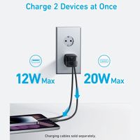 Anker Wall Charger 323 | 33 Watt snellader - USB-A + USB-C - Zwart