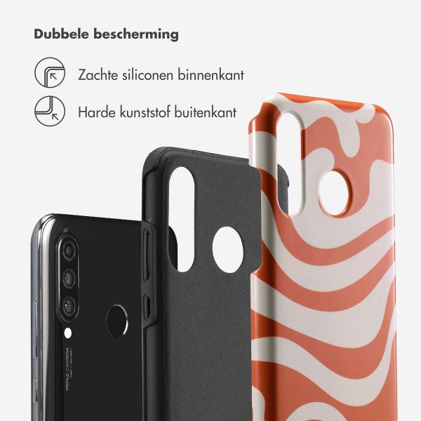 Selencia Vivid Tough Backcover Huawei P30 Lite - Dream Swirl Orange