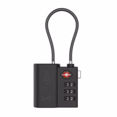 Fixed Tag Lock met Apple Find My Support - TSA reisslot voor de koffer - Zwart