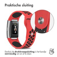 imoshion Siliconen sport bandje Fitbit Charge 2 - Rood / Zwart