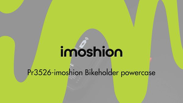 imoshion Telefoonhouder fiets met powerbank - spatwaterdicht - 5000 mAh - Zwart