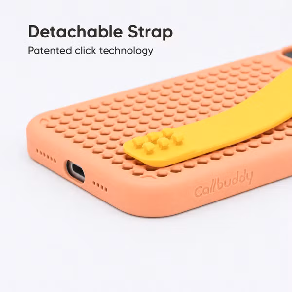 Callbuddy Hoesje met Strap Apple iPhone 16 Pro Max - Coral Pop
