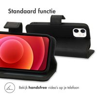 imoshion Luxe Bookcase Apple iPhone 12 Mini - Zwart