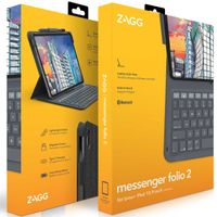 ZAGG Messenger Folio 2 Keyboard Case Apple iPad 11 (2025) 11 inch A16 / iPad 10 (2022) 10.9 inch - Charcoal