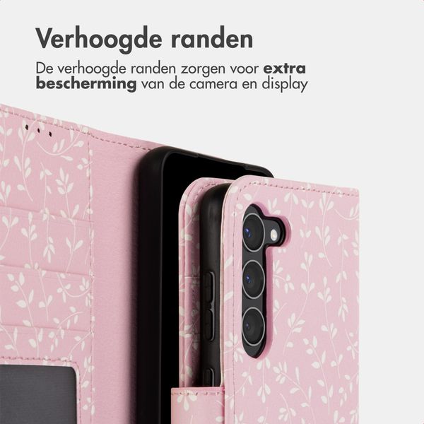 imoshion Design Bookcase Samsung Galaxy S23 - Pink Bazaar Flowers