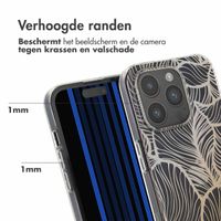 imoshion Design hoesje Apple iPhone 15 Pro - Golden Leaves Transparant