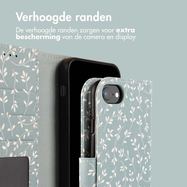 imoshion Design Bookcase Apple iPhone 16e - Smoke Green Flowers
