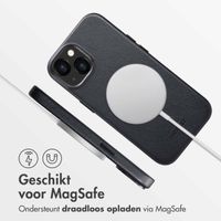 Accezz MagSafe Leather Backcover iPhone 13 - Onyx Black