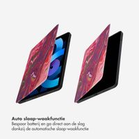Selencia Vivid tablethoes Apple iPad Air 11 inch (2025) M3 / (2024) M2 / Air 5 (2022) / Air 4 (2020) - Marble Plum