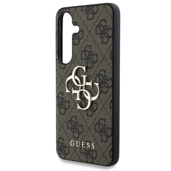Guess 4G Metal Logo Backcover Samsung Galaxy S25 Plus - Bruin