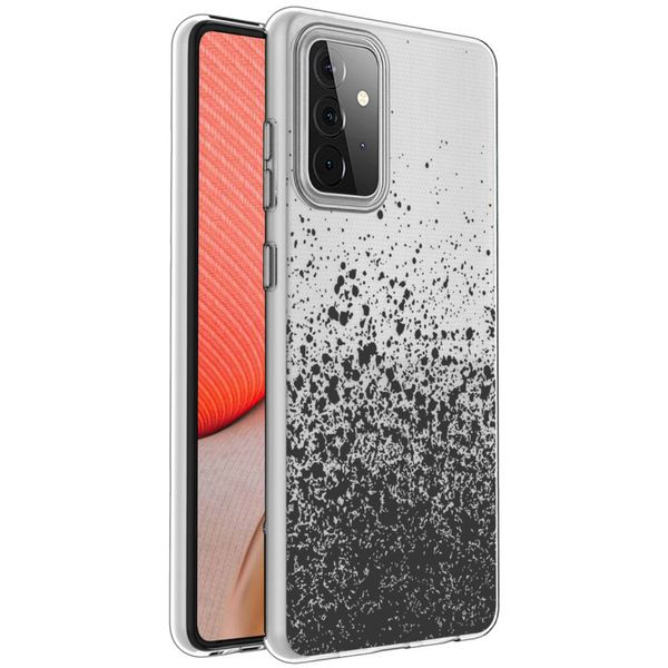 imoshion Design hoesje Samsung Galaxy A72 - Spetters - Zwart