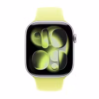 Apple Sport Band Apple Watch Series 1 t/m 11 / SE / Ultra (44/45/46/49 mm) - Maat M/L - Neon Yellow