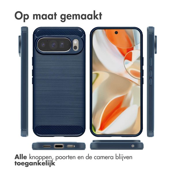 imoshion Brushed Backcover Google Pixel 10 Pro XL - Donkerblauw