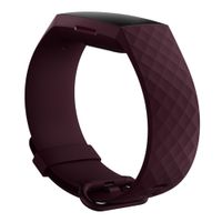 Fitbit Classic siliconen band Fitbit Charge 3 / 4 - Maat L - Rosewood