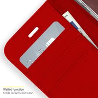 Accezz Wallet Softcase Bookcase iPhone 13 Pro - Rood