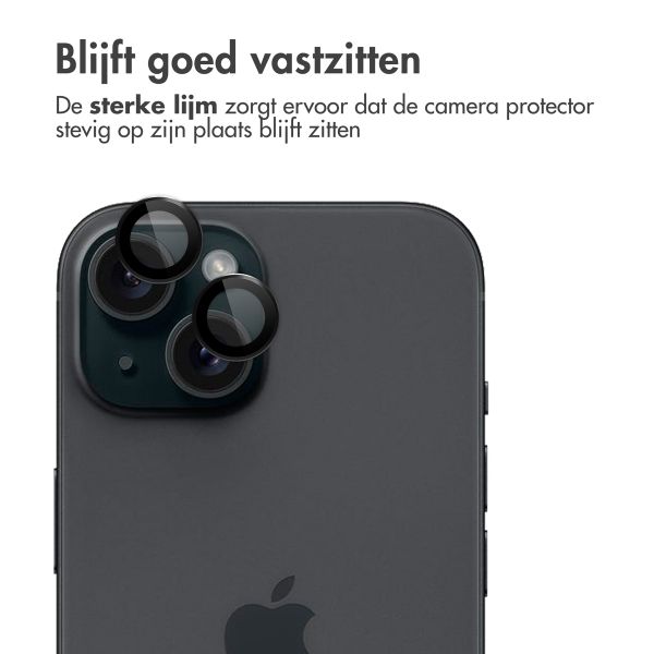 imoshion 2 Pack Camera lens protector Apple iPhone 15 / 15 Plus - Black