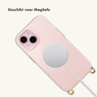 Selencia Rivièra MagSafe Backcover met afneembare haakjes Apple iPhone 15 - Sorbet Pink