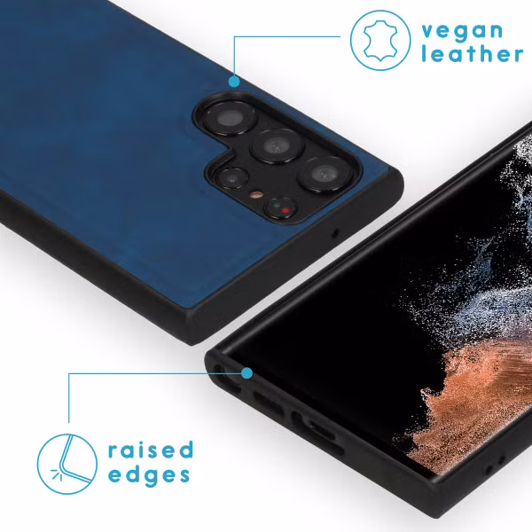 imoshion Uitneembare 2-in-1 Luxe Bookcase Samsung Galaxy S23 Ultra - Blauw