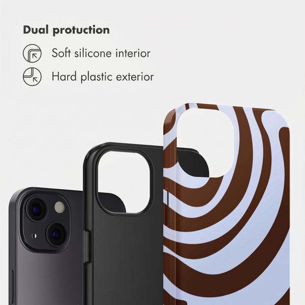 Selencia Vivid Back Cover Apple iPhone 13 - Dream Swirl Chocolate