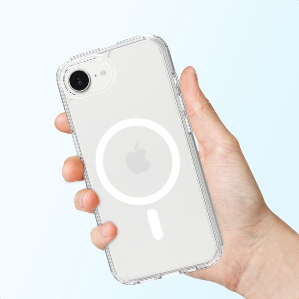 Accezz Xtreme Impact Backcover met MagSafe voor de Apple iPhone 16e - Transparant