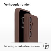 Accezz Liquid Silicone Backcover met MagSafe Samsung Galaxy S26 FE - New Tea Brown