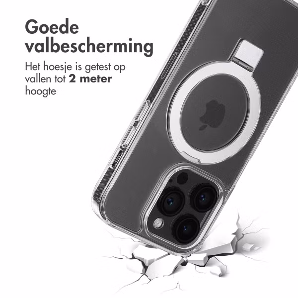 Accezz Ring Stand Backcover met MagSafe Apple iPhone 14 Pro - Transparant