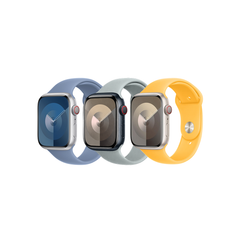 Apple 3 Pack Sport Band voor de Apple Watch | 44/45/46/49 mm - Maat M/L - Winter Blue / Succulent / Sunshine