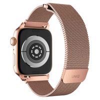 Uniq Dante Mesh Milanese stalen bandje Apple Watch Series 1 t/m 9 / SE (38/40/41 mm) | Series 10 (42 mm) - Rose Gold