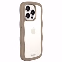 Holdit Wavy Case Apple iPhone 14 Pro Max - Mocha Brown / Transparent