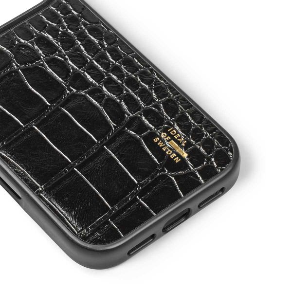iDeal of Sweden Vegan Leather MagSafe Backcover Apple iPhone 17 Pro Max - Black Croco