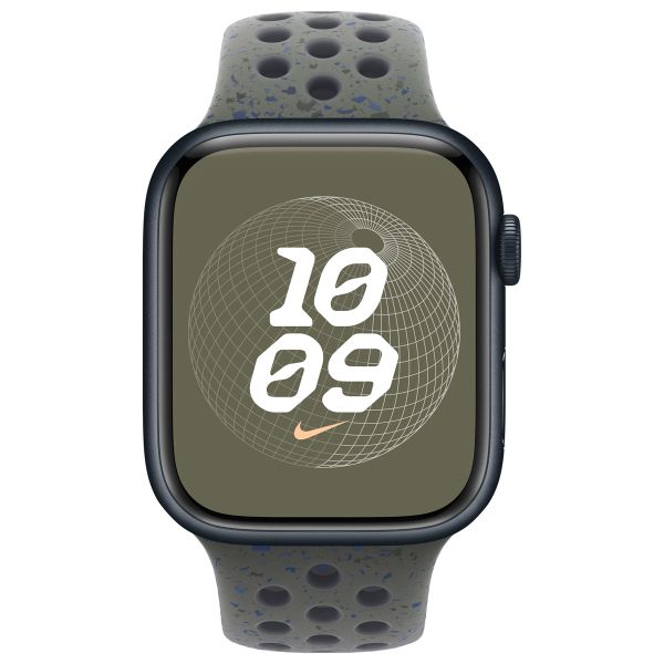 Apple Nike Sport Band Apple Watch Series 1 t/m 10 / SE / Ultra (2) (44/45/46/49 mm) - Maat S/M - Cargo Khaki