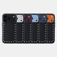 Selencia Studs Backcover met MagSafe Apple iPhone 18 Pro / 17 Pro - Velvet Black