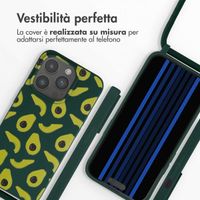 imoshion Siliconen design hoesje met koord Apple iPhone 15 Pro - Avocado Green