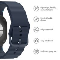 imoshion Wave Silicone Band Samsung Galaxy Watch 9 (40/44mm) / Watch 8 (40/44mm) / Classic (46mm) - Dark Blue