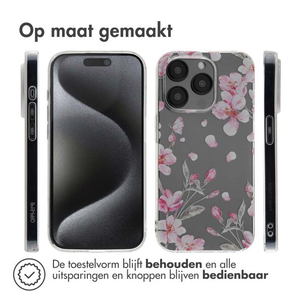 imoshion Design hoesje Apple iPhone 15 Pro - Blossom Watercolor