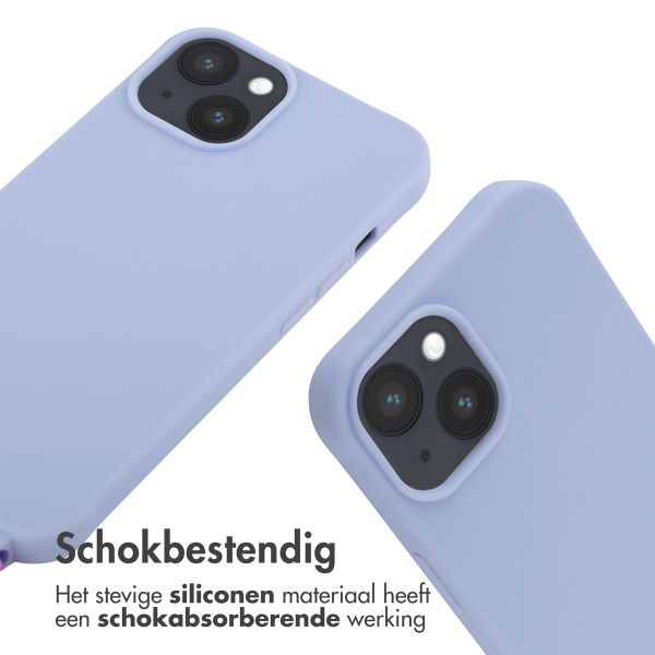 imoshion Siliconen hoesje met koord Apple iPhone 14 - Paars