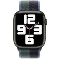 Apple Sport Loop Band Apple Watch Series 1 t/m 10 / SE / Ultra (2) (44/45/46/49 mm) - Midnight/Eucalyptus