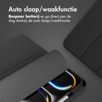 Accezz Smart Silicone Bookcase Apple iPad Pro 13 (2025) M5 / (2024) M4 - Zwart